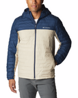 Columbia Men's Silver Falls Hooded Jacket Ancient Fossil / Collegiate Navy - Booley Galway
