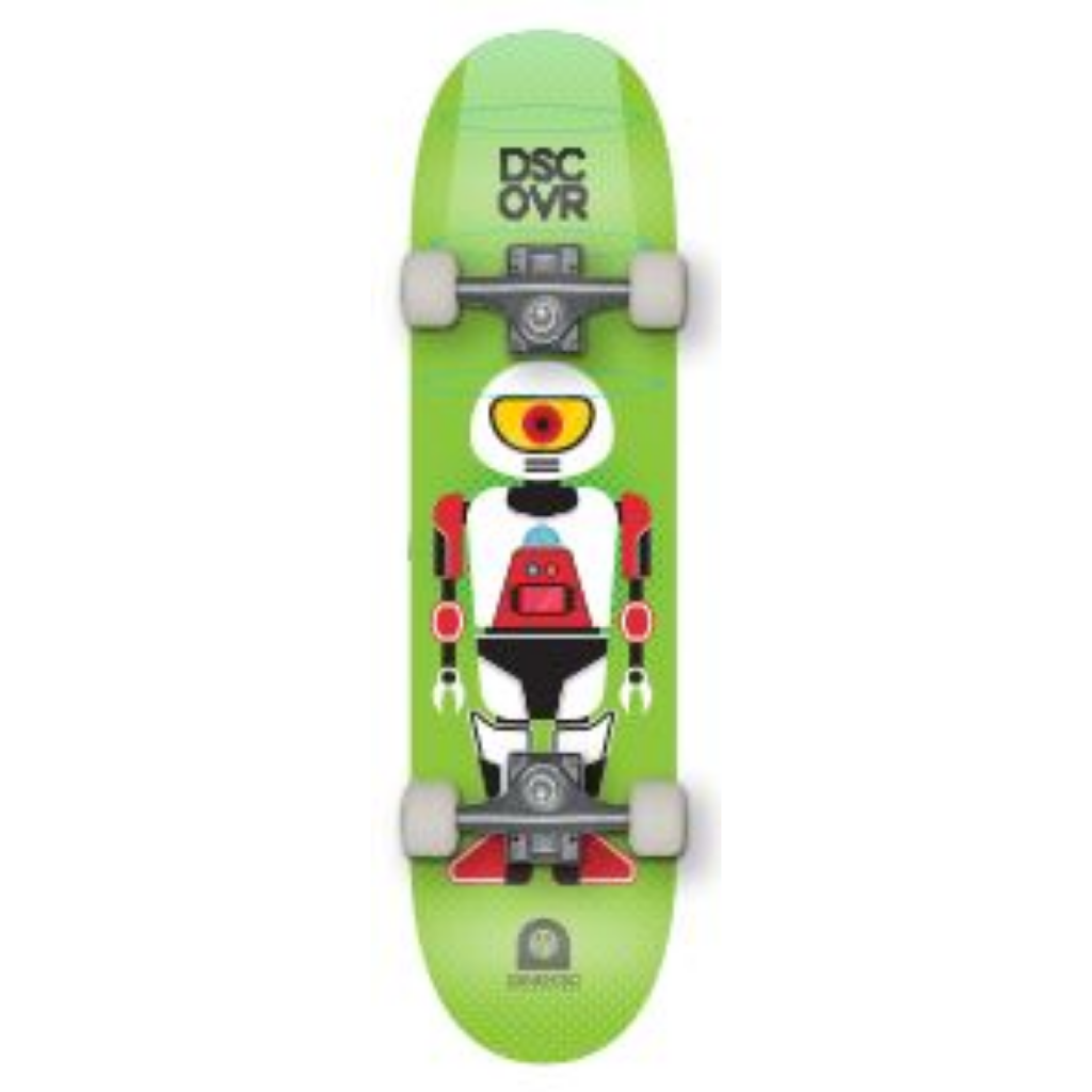 Demented Complete SK8 7.75&quot; Deck Robot Green - Booley Galway