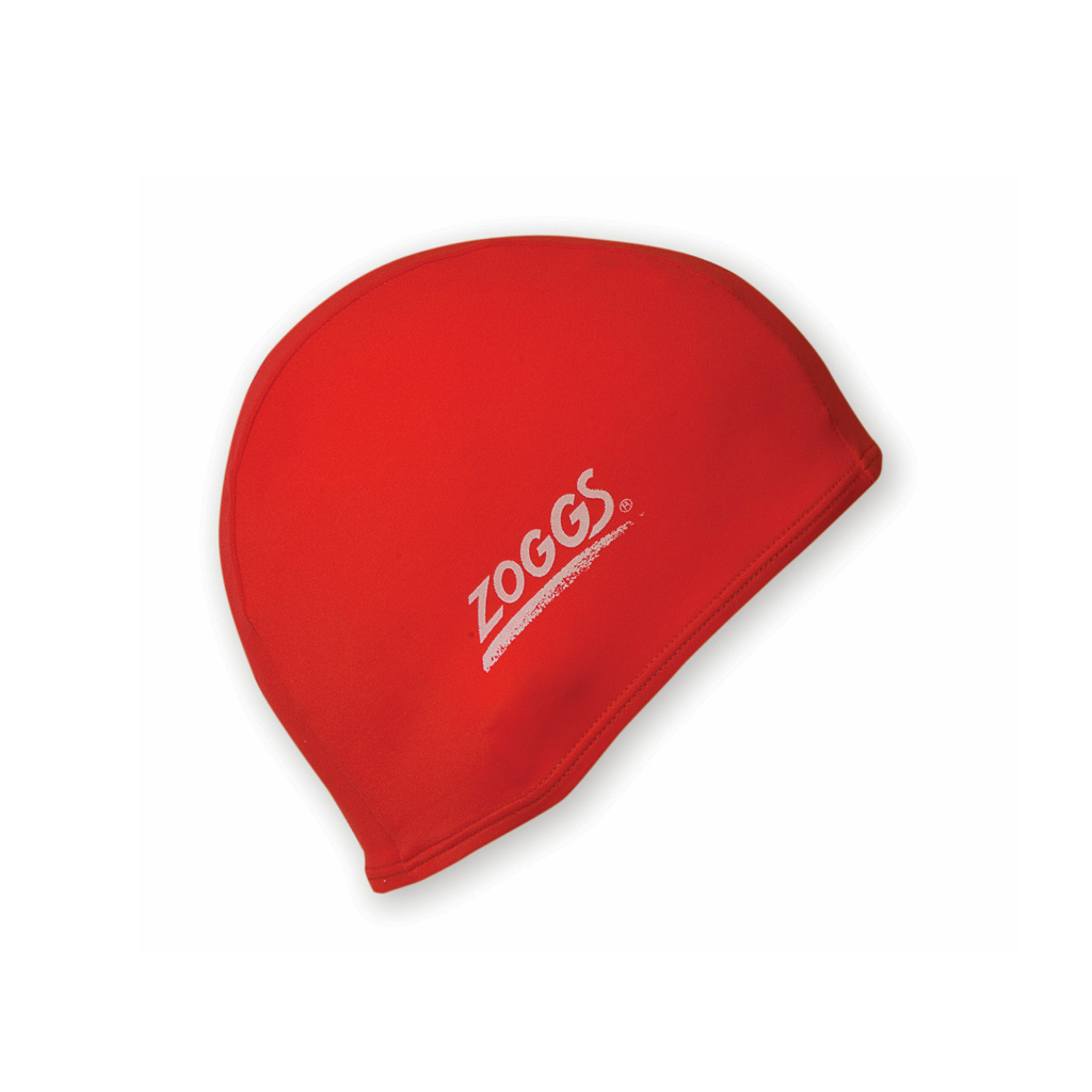 Zoggs Deluxe Stretch Swimming Cap Red - Booley Galway