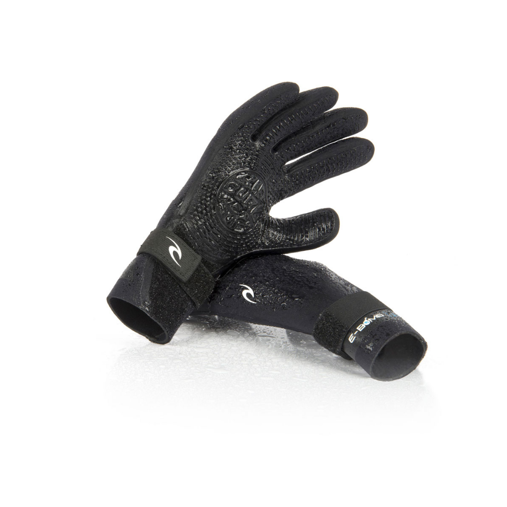 E Bomb 2mm 5 Finger Glove Black - booley Galway