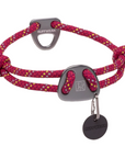 Ruffwear Knot-a-Collar Rope Dog Collar Hibiscus Pink - Booley Galway