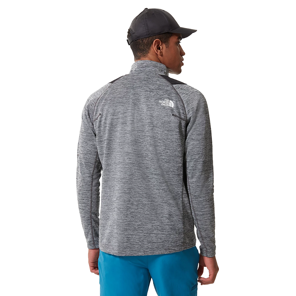 The North Face Men&#39;s Athletic Outdoor 1/4 Zip Midlayer Asphalt Grey Light Heather / TNF Black - Booley Galway