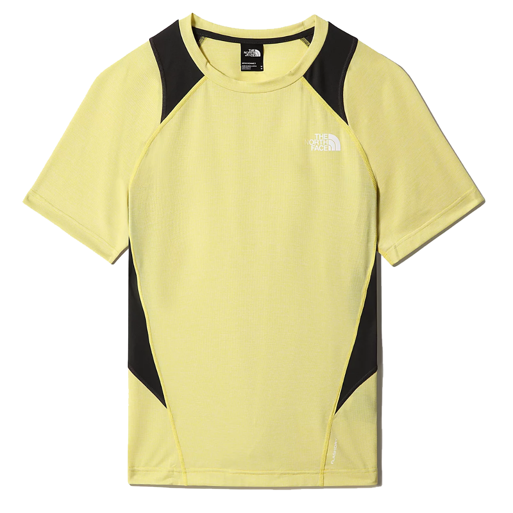 The North Face Men&#39;s Athletic Outdoor Glacier Tee Acid Yellow White Heather - Booley Galway