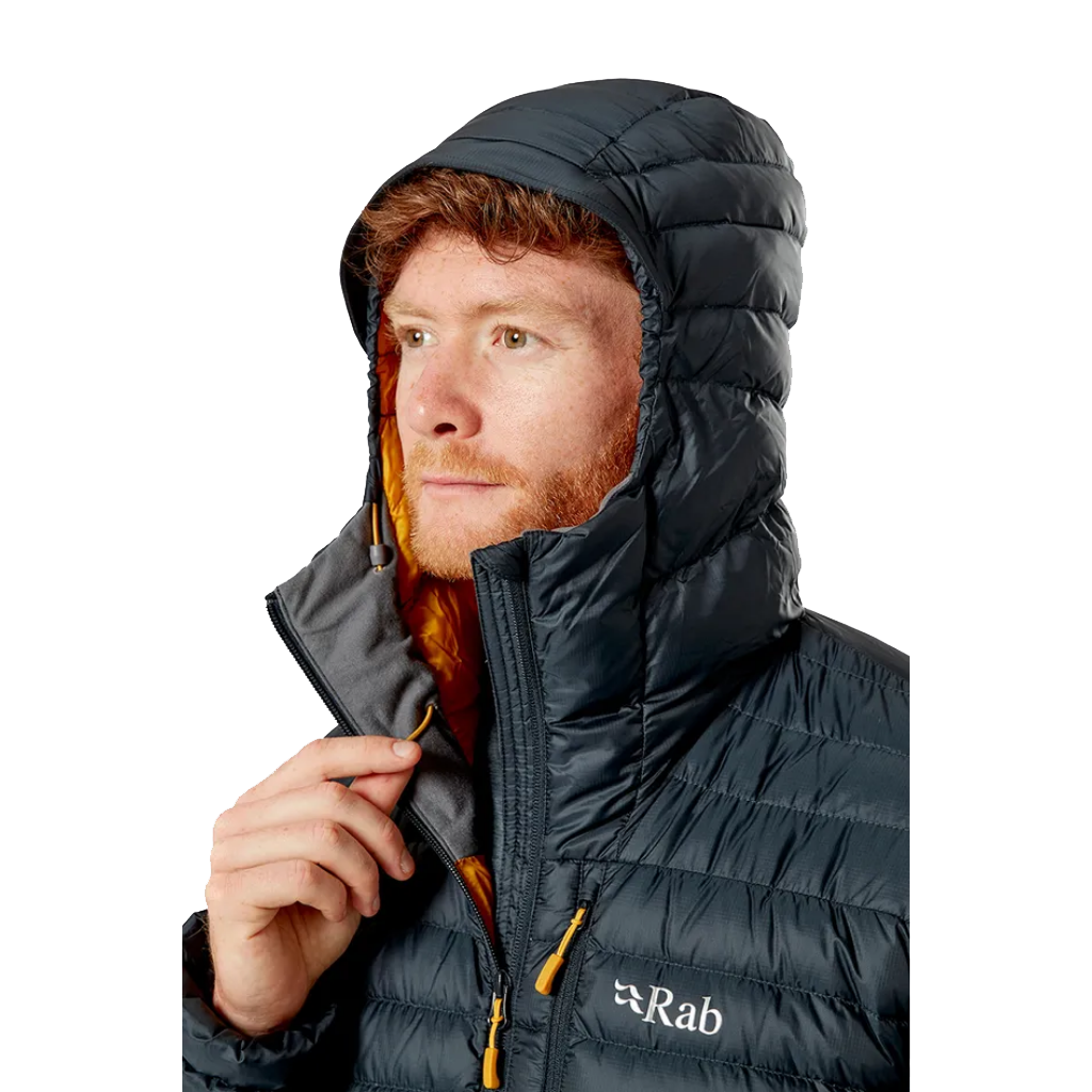 Mens rab top microlight down jacket