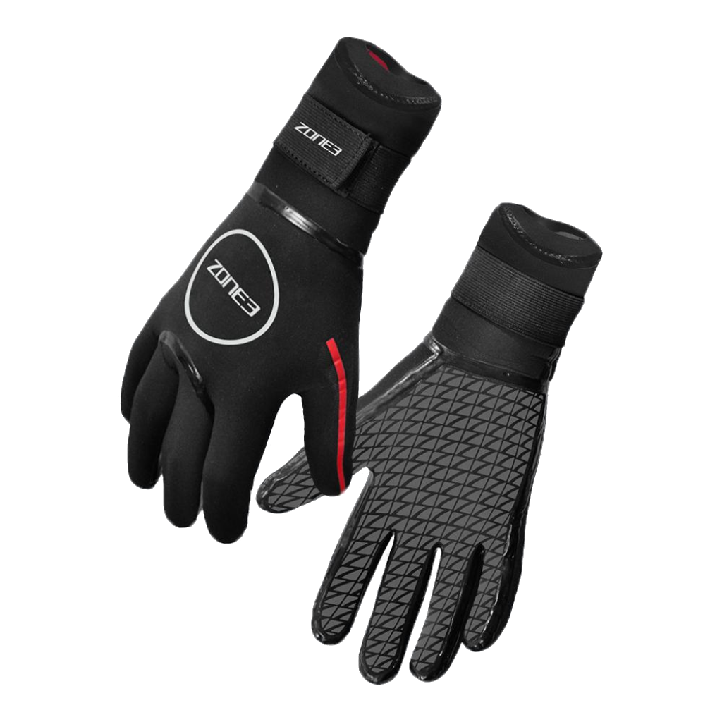 Zone3 Neoprene Heat-Tech Gloves Black / Red - Booley Galway