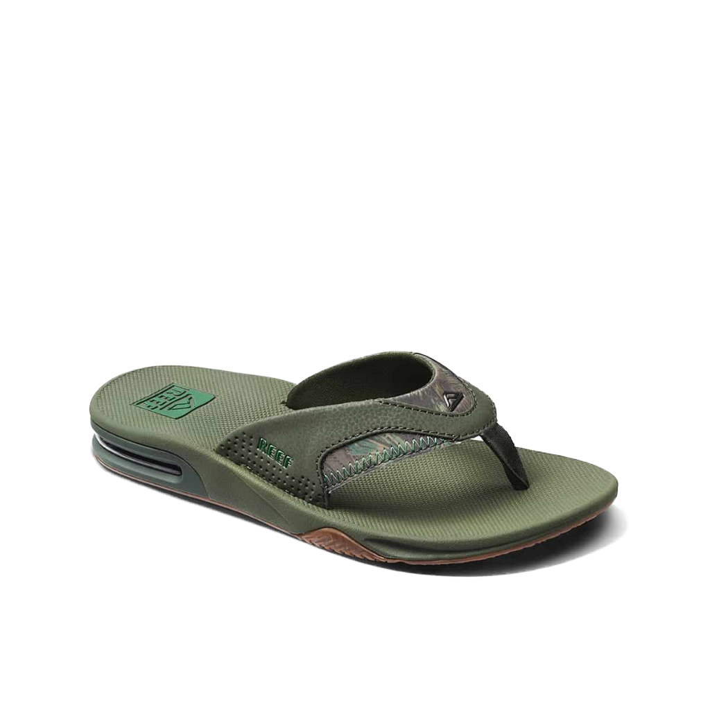 Reef Men&#39;s Fanning Olive Palm - Booley Galway