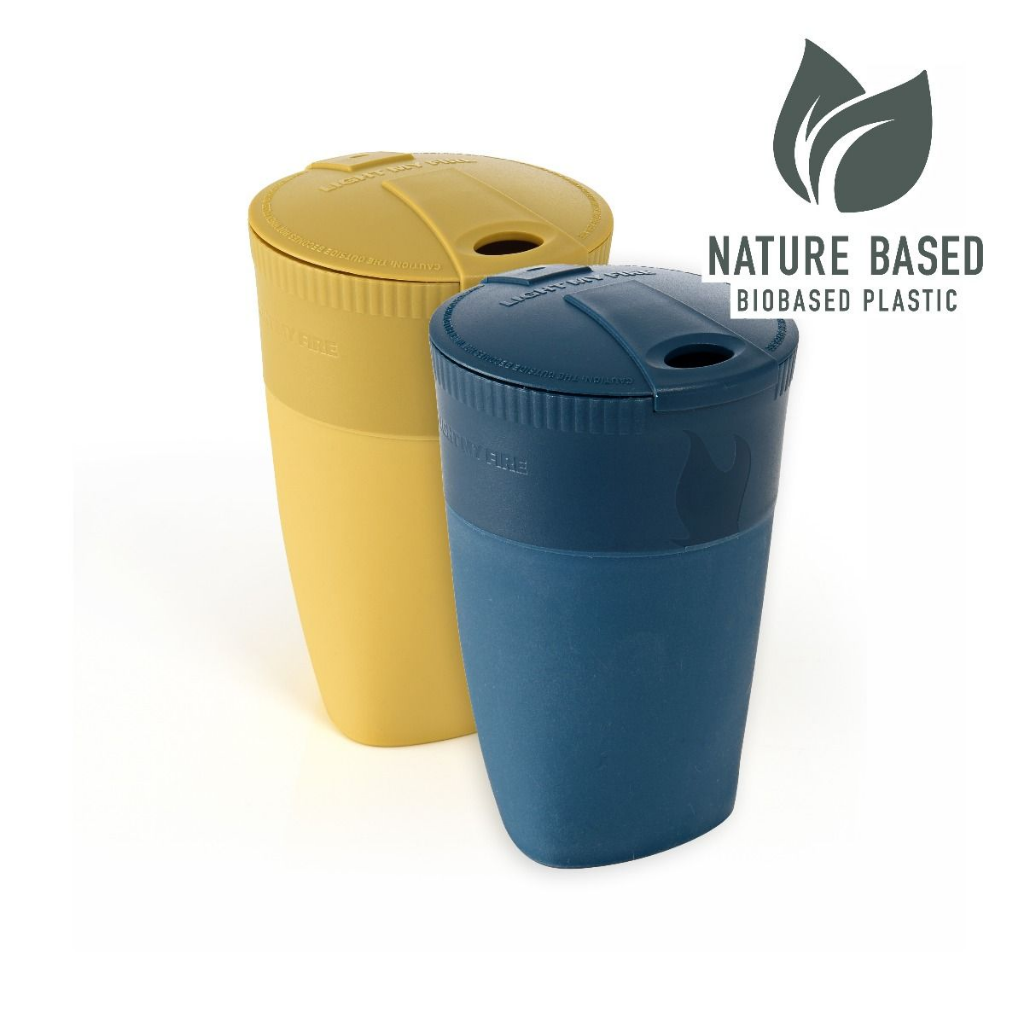 Light My Fire Pack-Up-Cup BIO 2-pack Musty Yellow / Hazy Blue - Booley Galway
