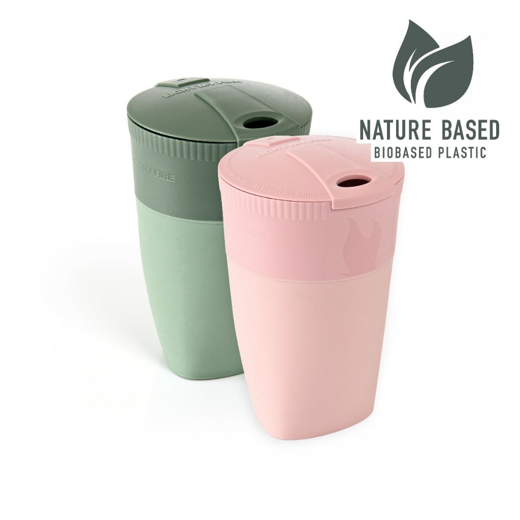 Light My Fire Pack-Up-Cup BIO 2-pack Dusty Pink / Sandy Green - Booley Galway