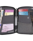 Lifeventure Recycled RFiD Mini Travel Wallet Grey - Booley Galway