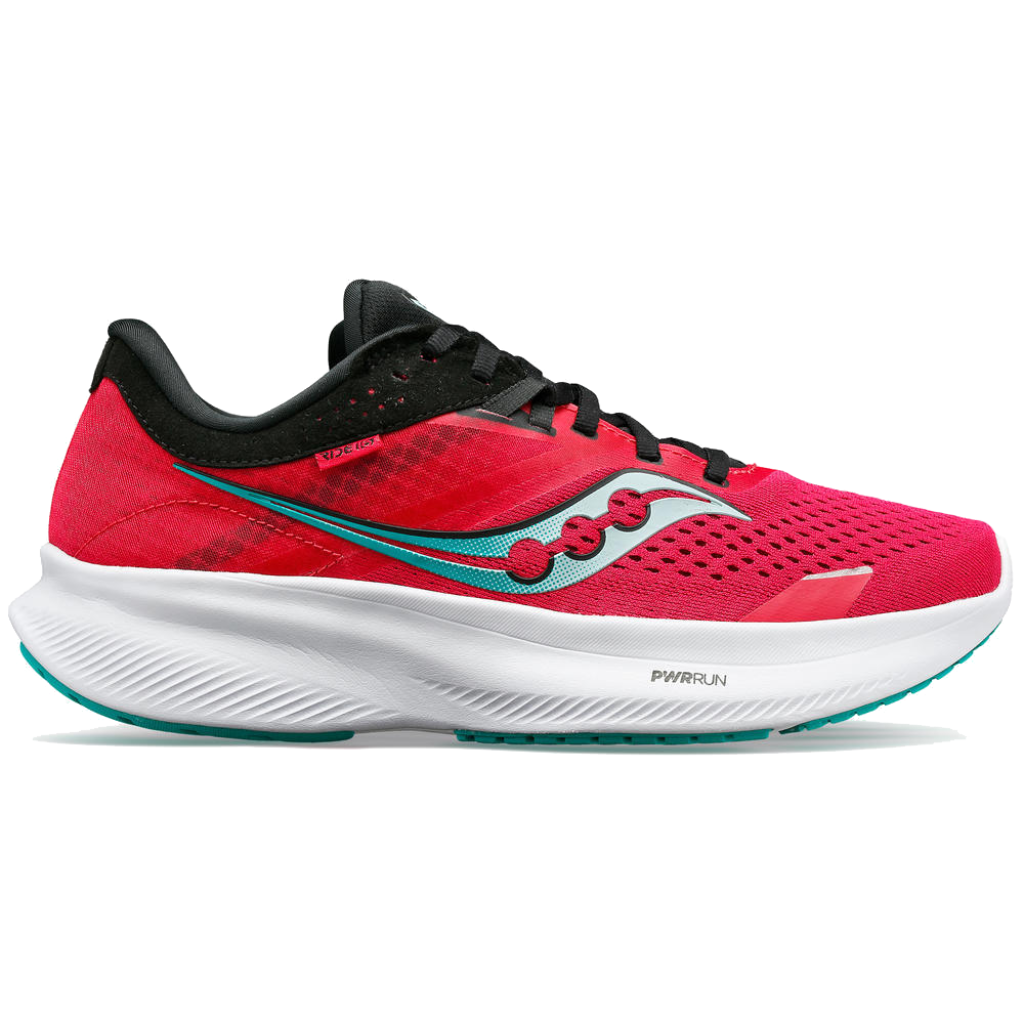 Saucony Women&#39;s Ride 16 Rose / Black - Booley Galway