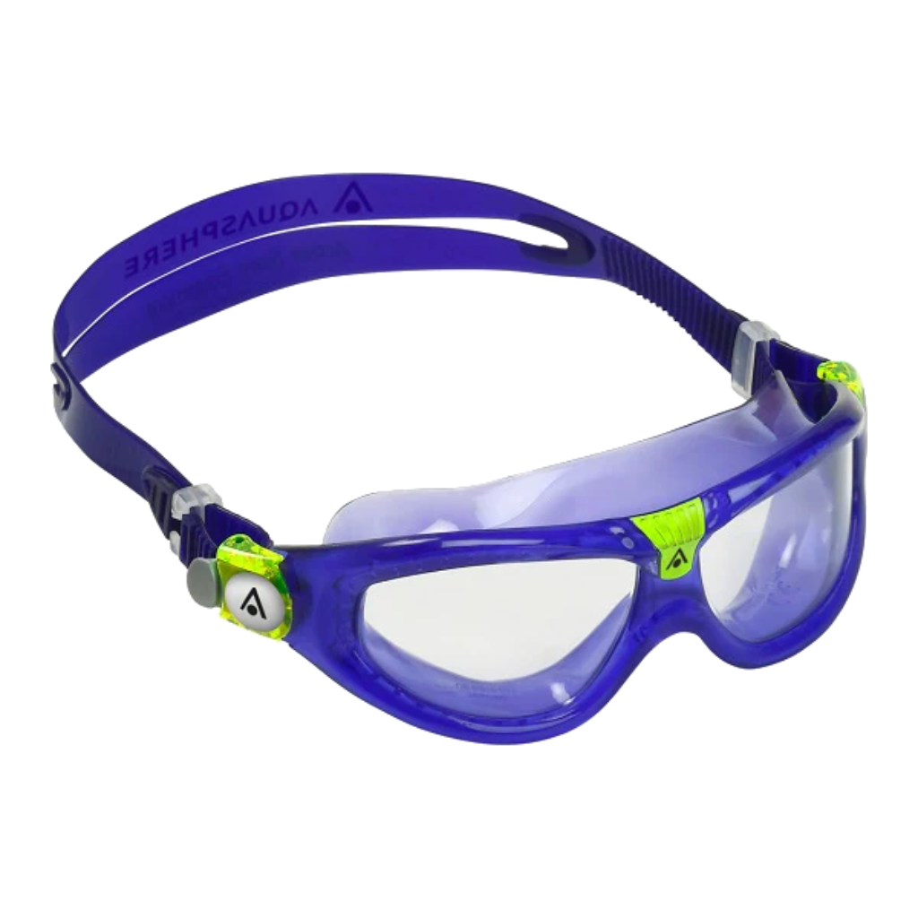 Aqua Sphere Kids Seal 2 Goggle Clear Lens Purple / Lime - Booley Galway