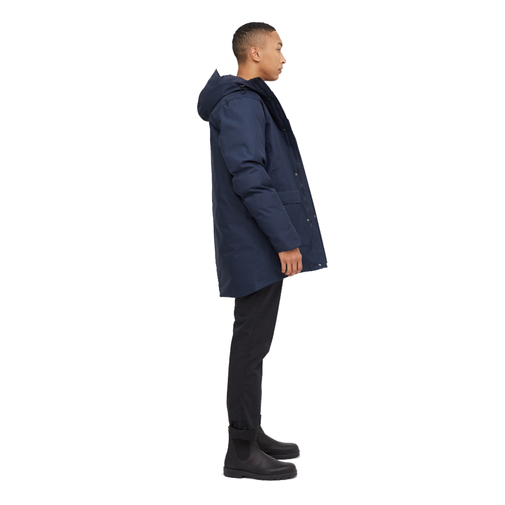 Tentree Men&#39;s Daily Parka Midnight Blue - Booley Galway