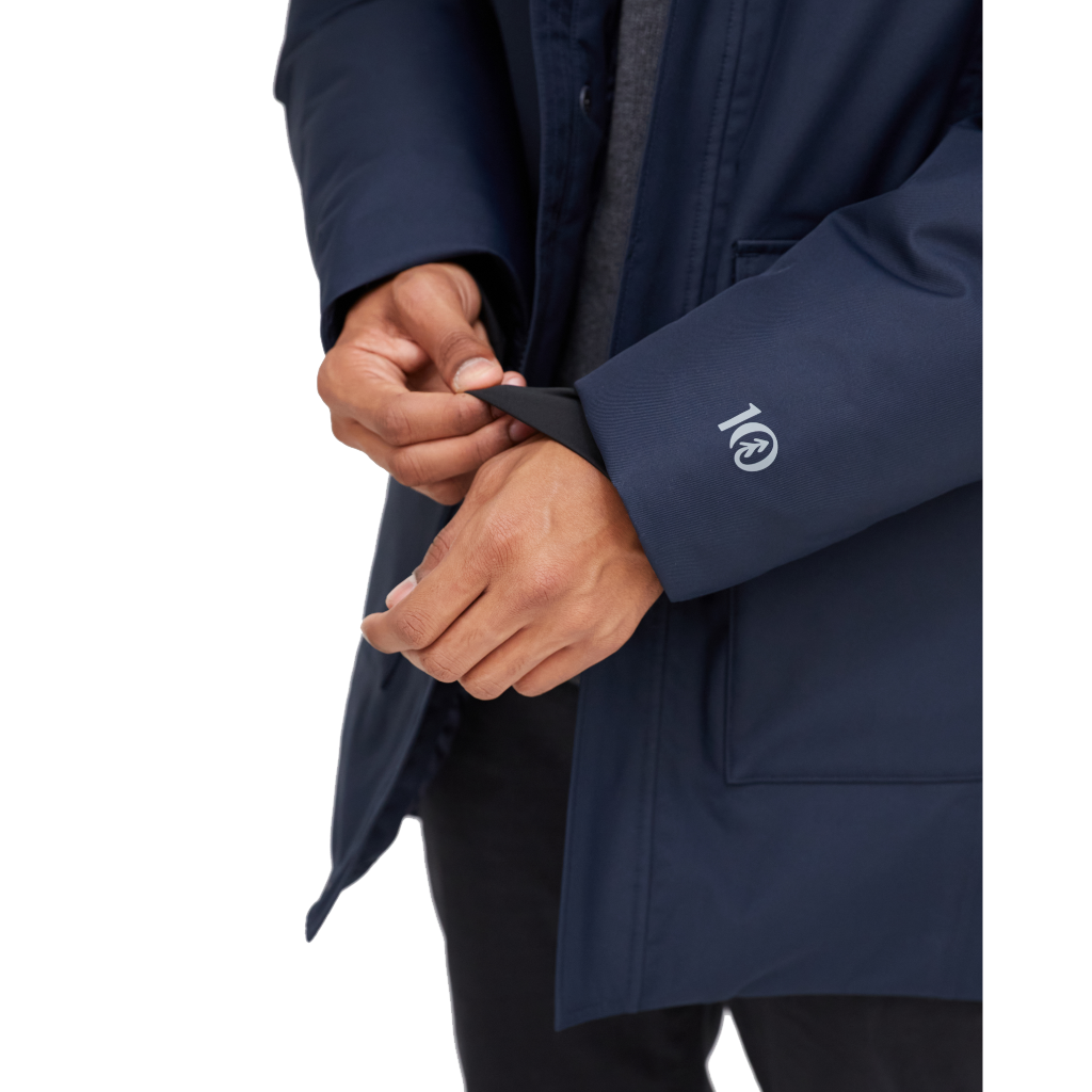 Tentree Men&#39;s Daily Parka Midnight Blue - Booley Galway