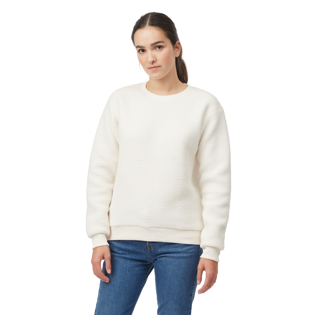 Tentree Women&#39;s EcoLoft Crew Cloud White - Booley Galway