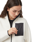 Tentree Women's EcoLoft Zip Jacket Cloud White - Booley Galway
