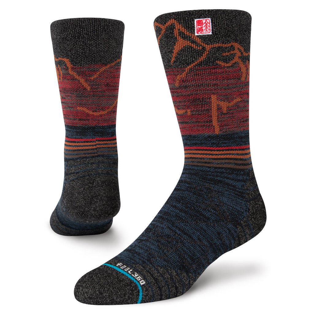 Stance Unisex Infiknit Feel360 Hike Medium Crew Garhwal Red - Booley Galway