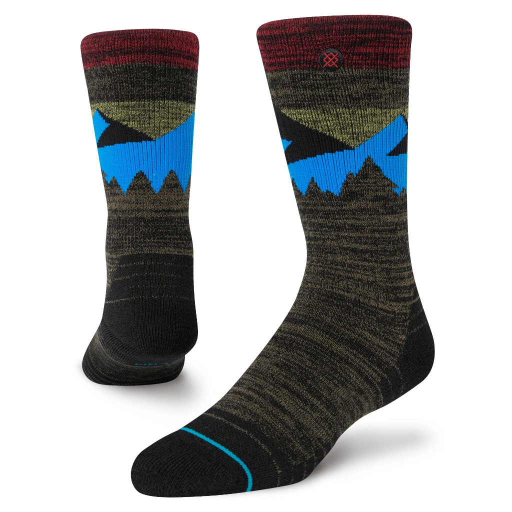 Stance Unisex Infiknit Hike Medium Crew Divide Staple Red - Booley Galway