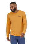 Patagonia Me's Cap Cool Daily Graphic L/S Shirt Saffron X-Dye - Booley Galway