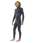 Rip Curl Men's E Bomb 4/3GB Zip Free Steamer Charcoal - Booley Galway