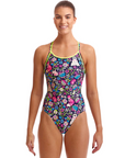 Funkita Women's Diamond Back One Piece Birds and Bees - Booley Galway