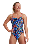 Funkita Women's Diamond Back One Piece Spin Doctor - Booley Galway