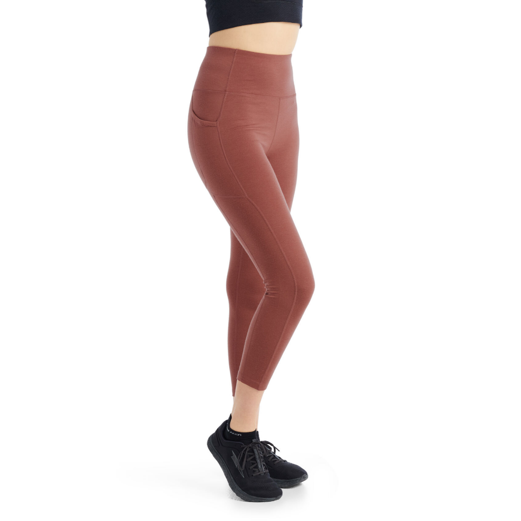 Icebreaker Women&#39;s Fastray High Rise Tights Grape - Booley Galway