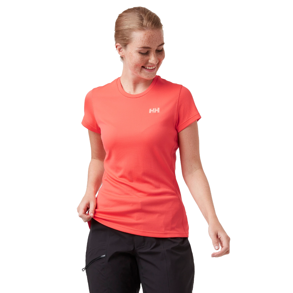 Women&#39;s HH Lifa Active Solen T-Shirt Hot Coral - Booley Galway