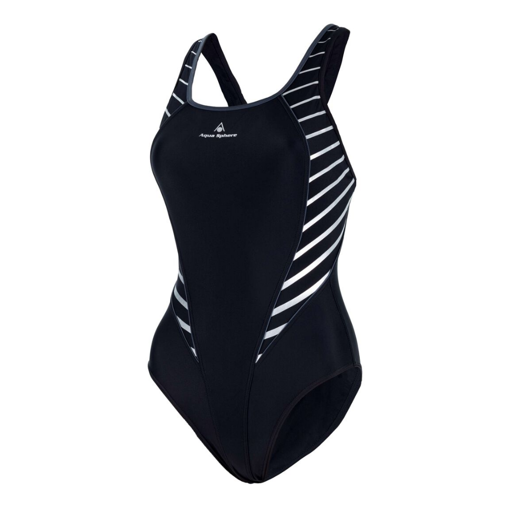 Aqua Sphere Women&#39;s Hoian Swimsuit Black / Grey - Booley Galway