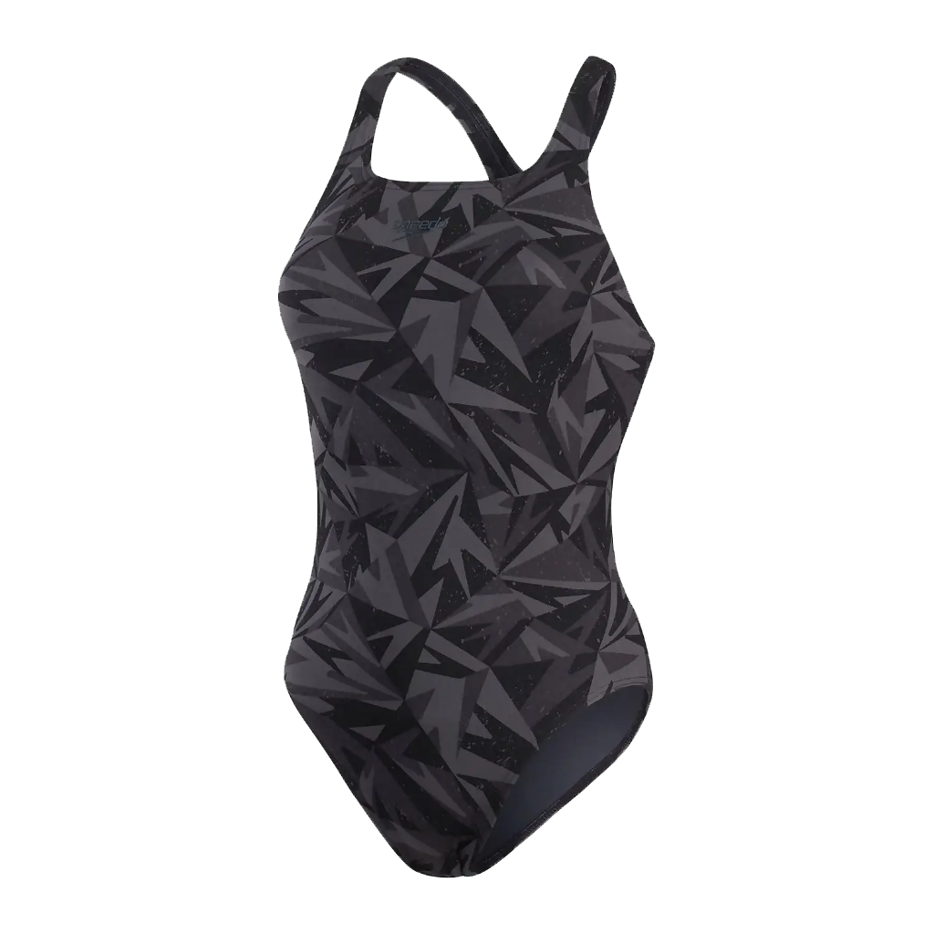 Speedo Women&#39;s Hyperboom Medalist Swimsuit Black / Grey - Booley Galway