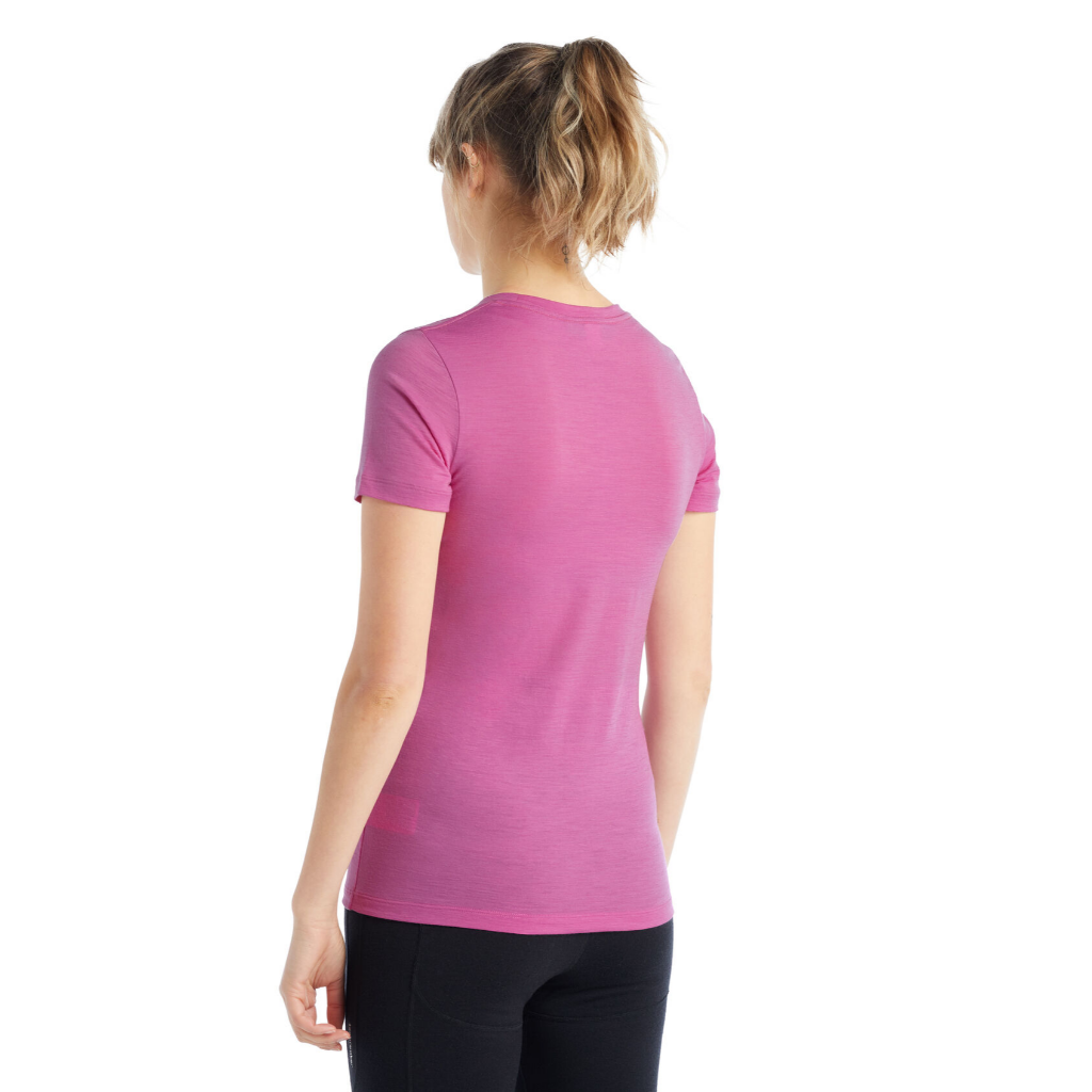 Icebreaker Women&#39;s Merino Tech Lite II S/S Scoop T-Shirt Canopy Camper Cosmic - Booley Galway