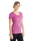 Icebreaker Women's Merino Tech Lite II S/S Scoop T-Shirt Canopy Camper Cosmic - Booley Galway