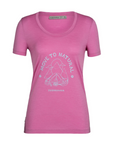 Icebreaker Women's Merino Tech Lite II S/S Scoop T-Shirt Canopy Camper Cosmic - Booley Galway