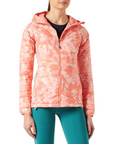 Columbia Women's Powder Pass Hybrid Hooded Jacket Coral Reef Typhoon Blooms / Coral Reef - Booley Galway