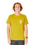 Rip Curl Men's Search Icon S/S Tee Vintage Yellow - Booley Galway