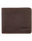 Leather Bi-Fold Wallet 11 x 10 x 1cm - booley