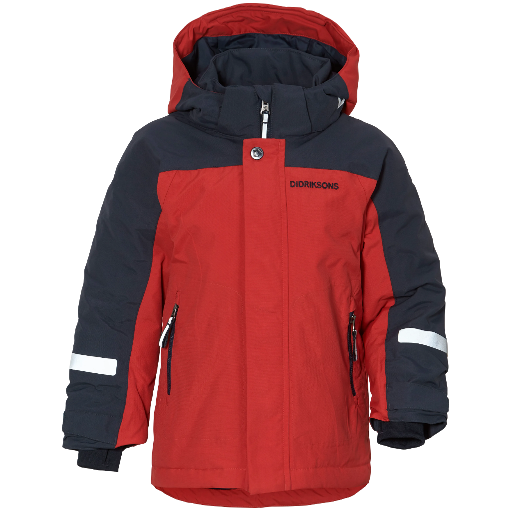 Didriksons Kids Neptun Jacket Race Red - Booley Galway