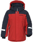 Didriksons Kids Neptun Jacket Race Red - Booley Galway