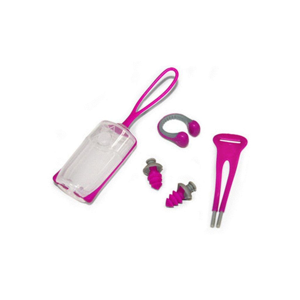 Aqua Sphere Ear Plug &amp; Nose Clip Set Pink - Booley Galway