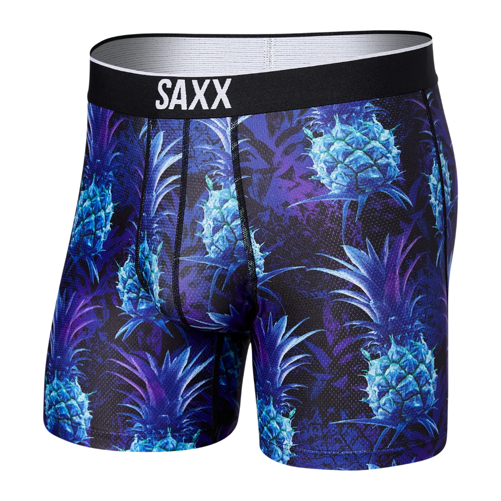 Saxx Men&#39;s Volt Boxer Brief Neo Pineapple - Booley Galway