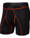 Saxx Men's Kinetic HD Boxer Brief Black / Vermillion - Booley Galway