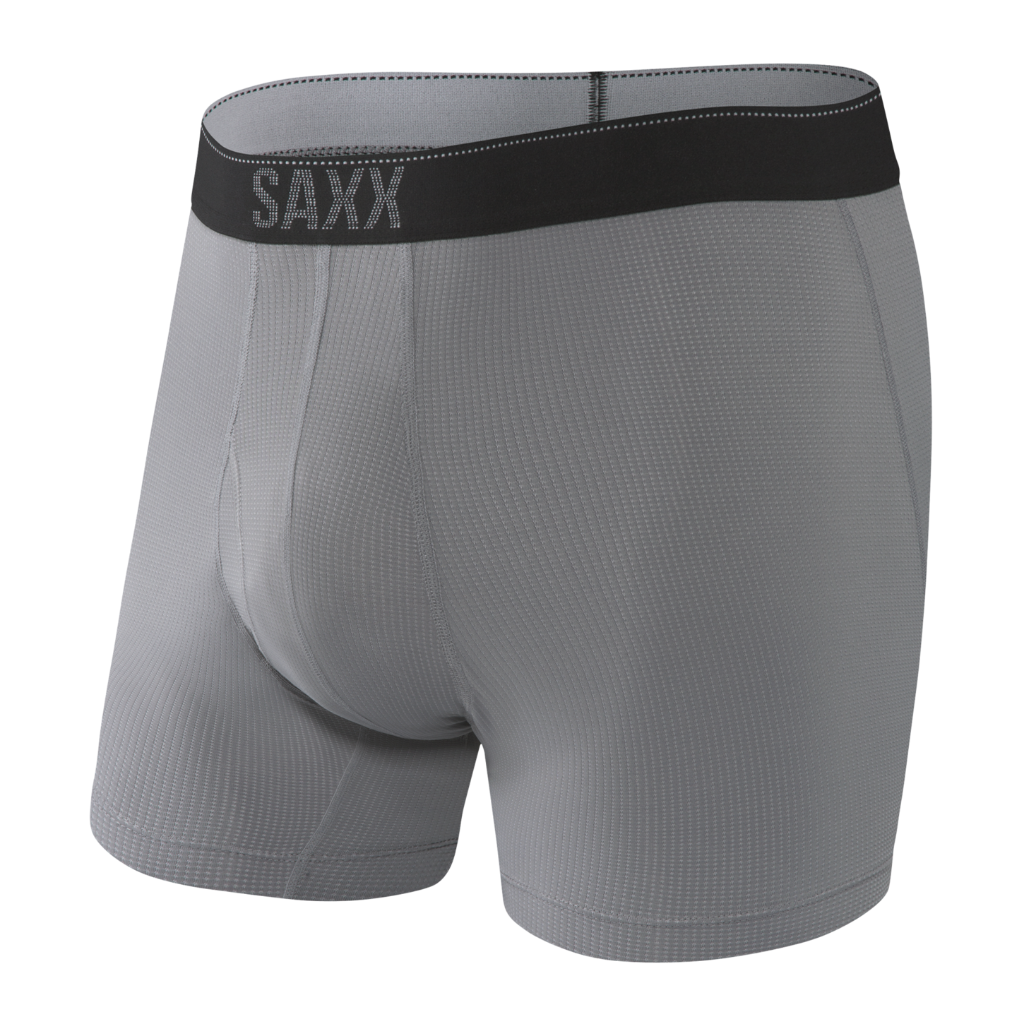 Saxx Men&#39;s Quest Boxer Brief Fly Dark Charcoal - Booley Galway