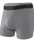 Saxx Men's Quest Boxer Brief Fly Dark Charcoal - Booley Galway