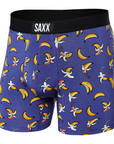 Saxx Vibe Super Soft Boxer Brief Rainbow Bananas Navy - Booley Galway
